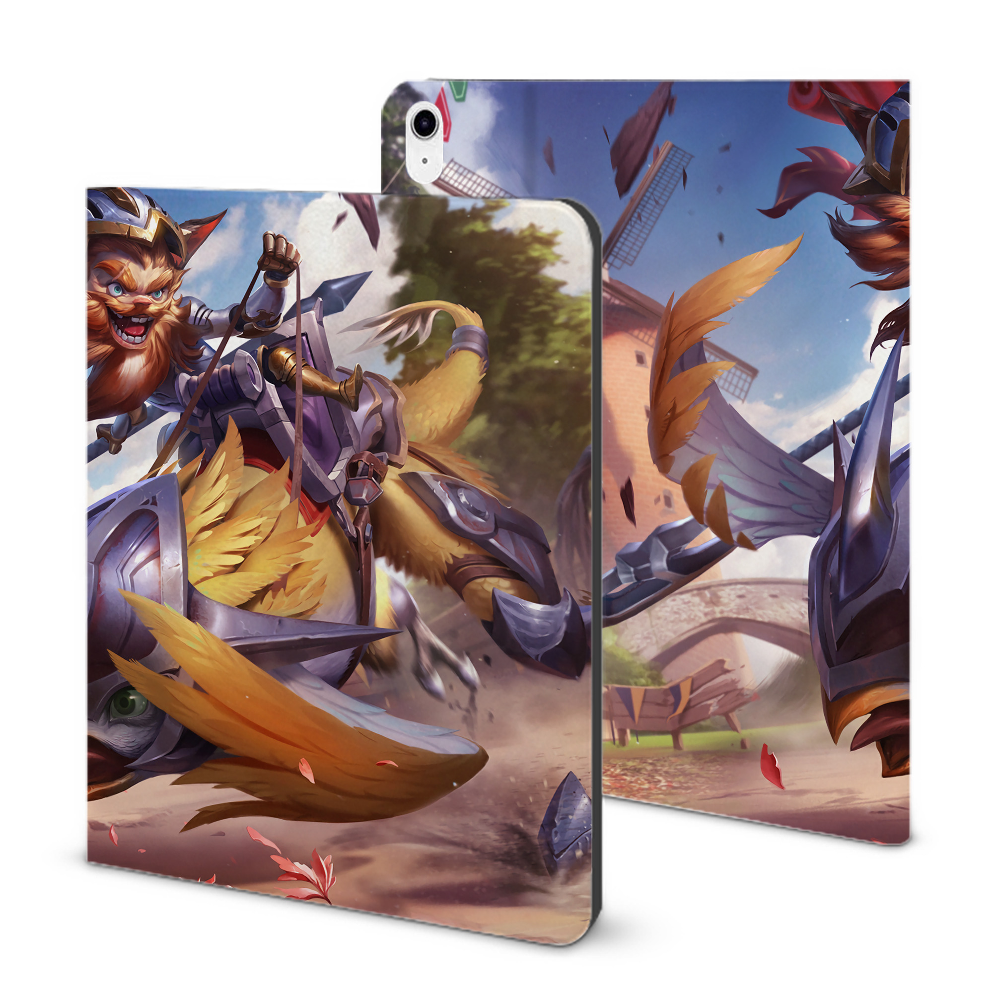 （画像用） リーグ・オブ・レジェンド League of Legends LOL IPad ケース ブック型 PUレザー TPU 耐衝撃 軽量 薄型 ペン収納なし 全面保護 IPad 各モデル対応